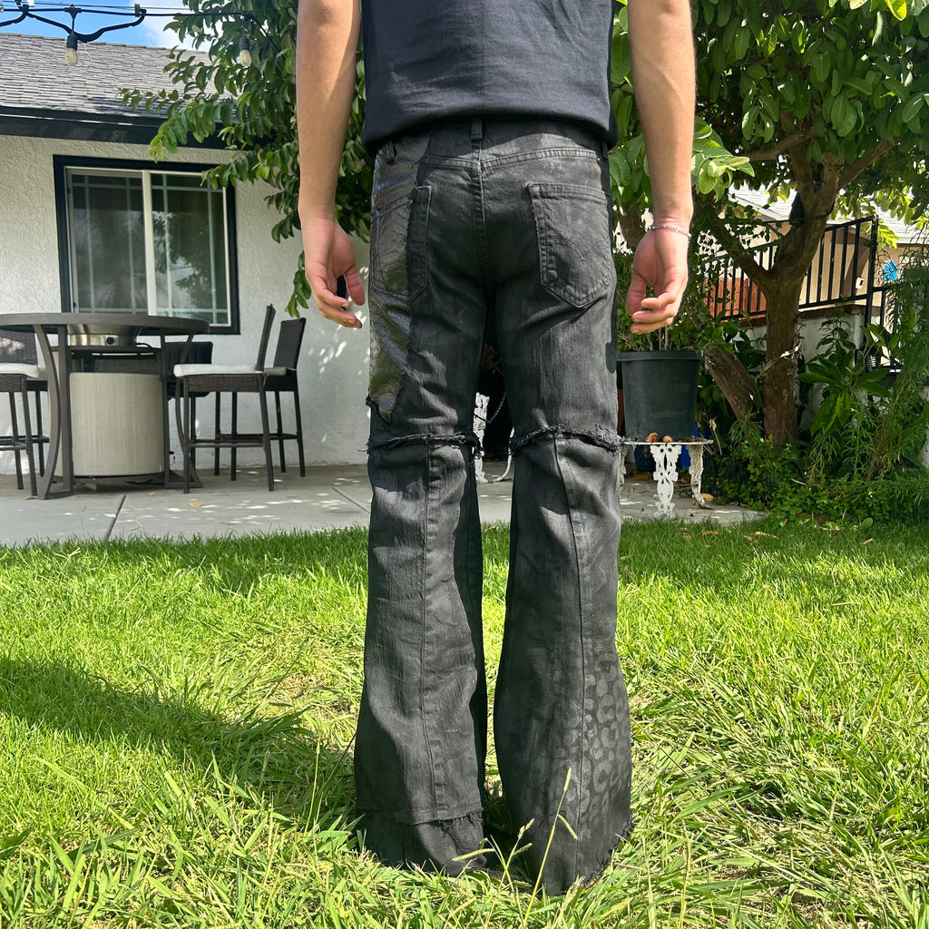 Black flares waist 28x30