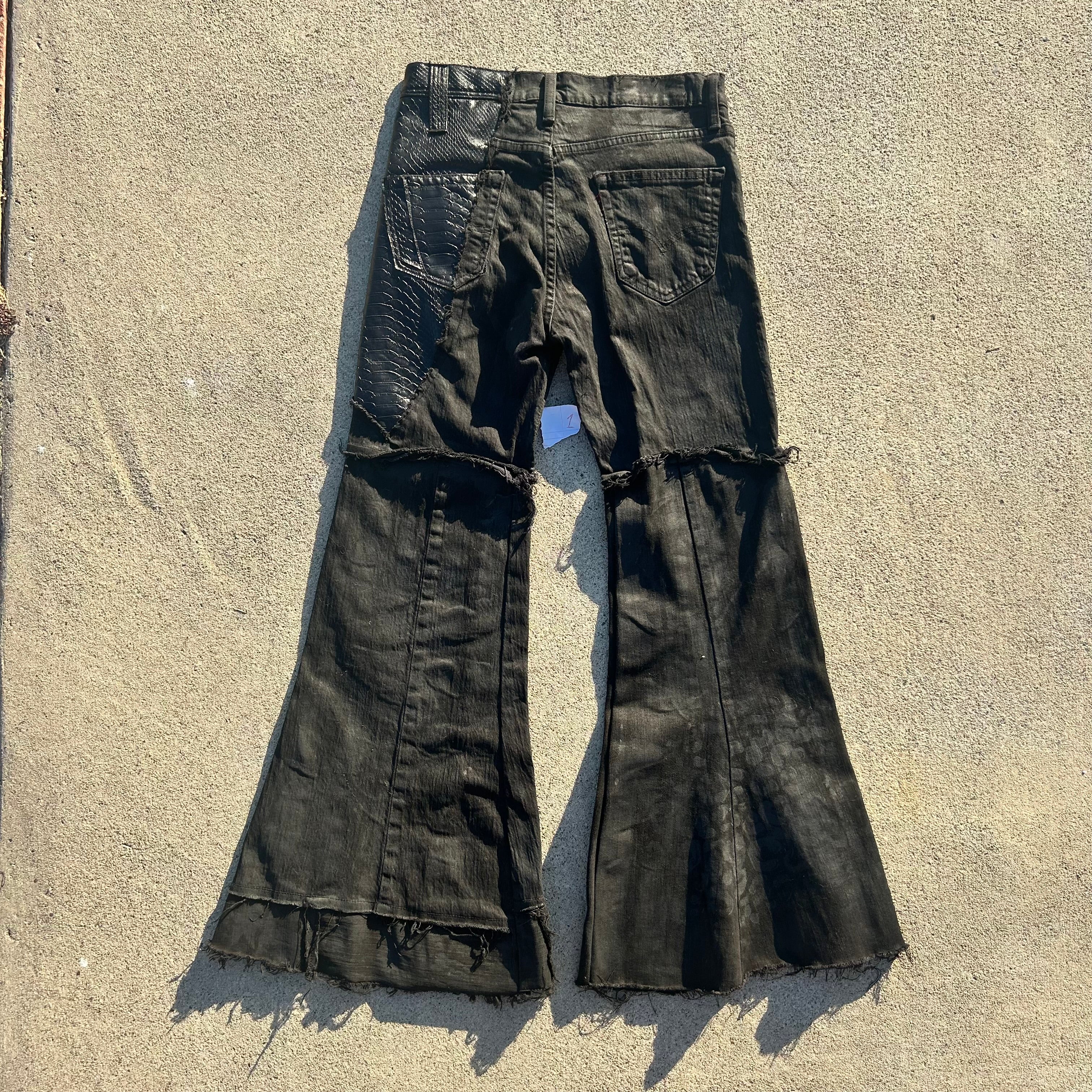 Black flares waist 28x30