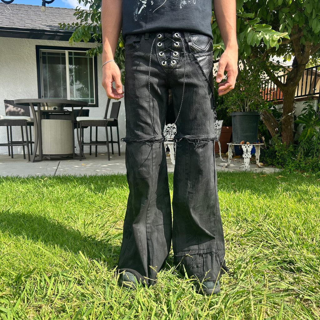 Black flares waist 28x30